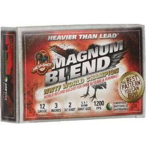 50rds of HEVI-Shot® Magnum Blend 12 Gauge Shotshells