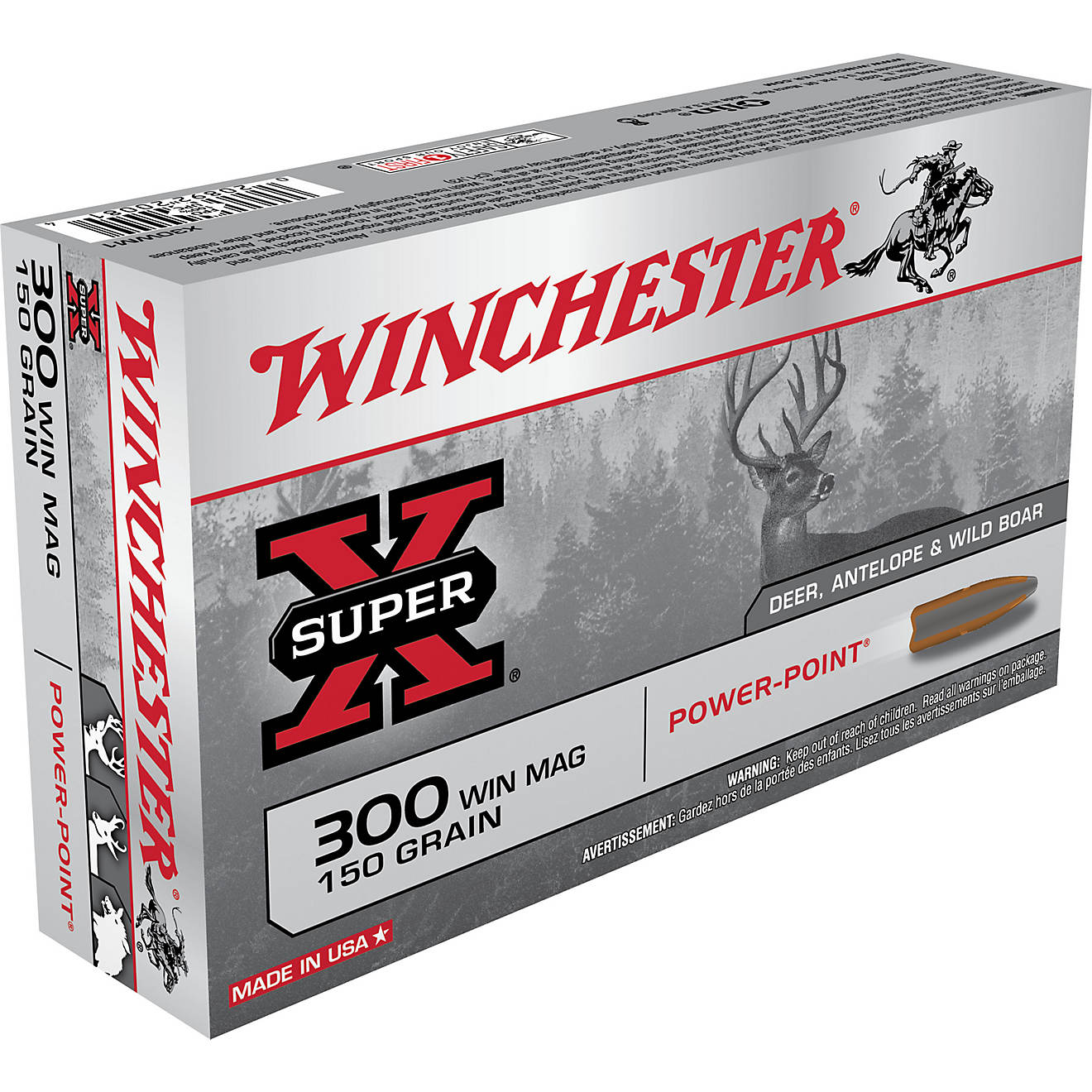 Winchester SUPER-X RIFLE .300 Winchester Short Magnum 150 grain Power-Point 300rnd