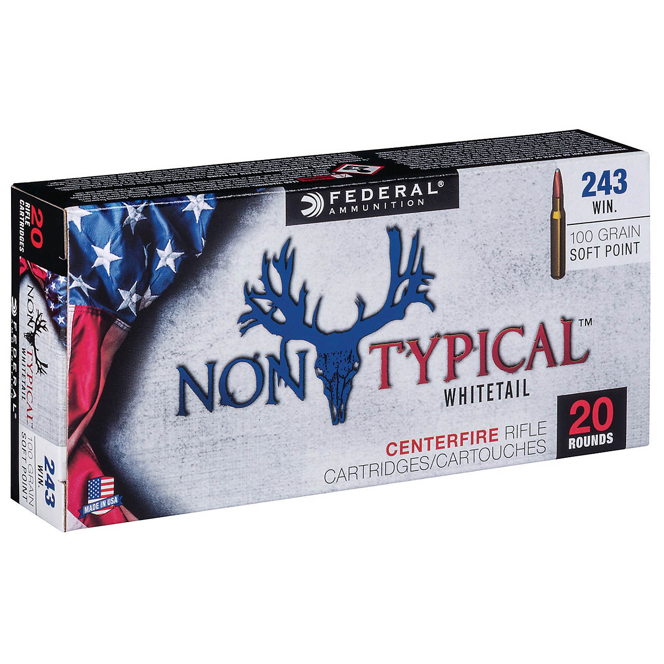 Federal Premium .243 Win 100-Grain Nontypical Rifle Ammunition 300rnd