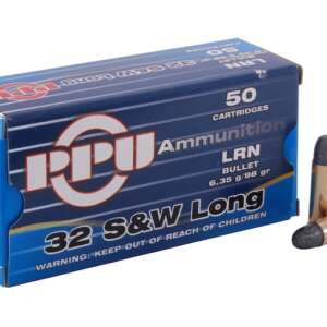 Prvi Partizan Ammunition 32 S&W Long 98 Grain Lead Round Nose 1000 rounds