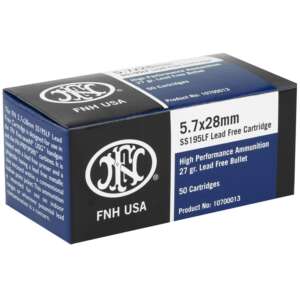 Federal FNH 5.7x28mm Ammo 27 Grain Blue TIP Jacketed Hollow Point Lead Free