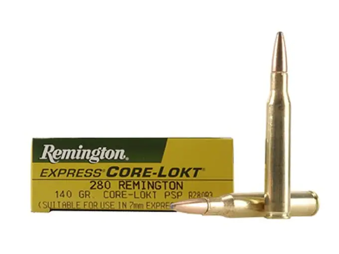 Remington Core-Lokt Ammunition 280 Remington 140 Grain Core-Lokt Pointed Soft Point