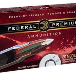 Federal Premium Ammunition 338 Winchester Magnum 225 Grain Nosler AccuBond