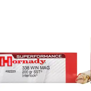 Hornady Superformance SST Ammunition 338 Winchester Magnum 200 Grain