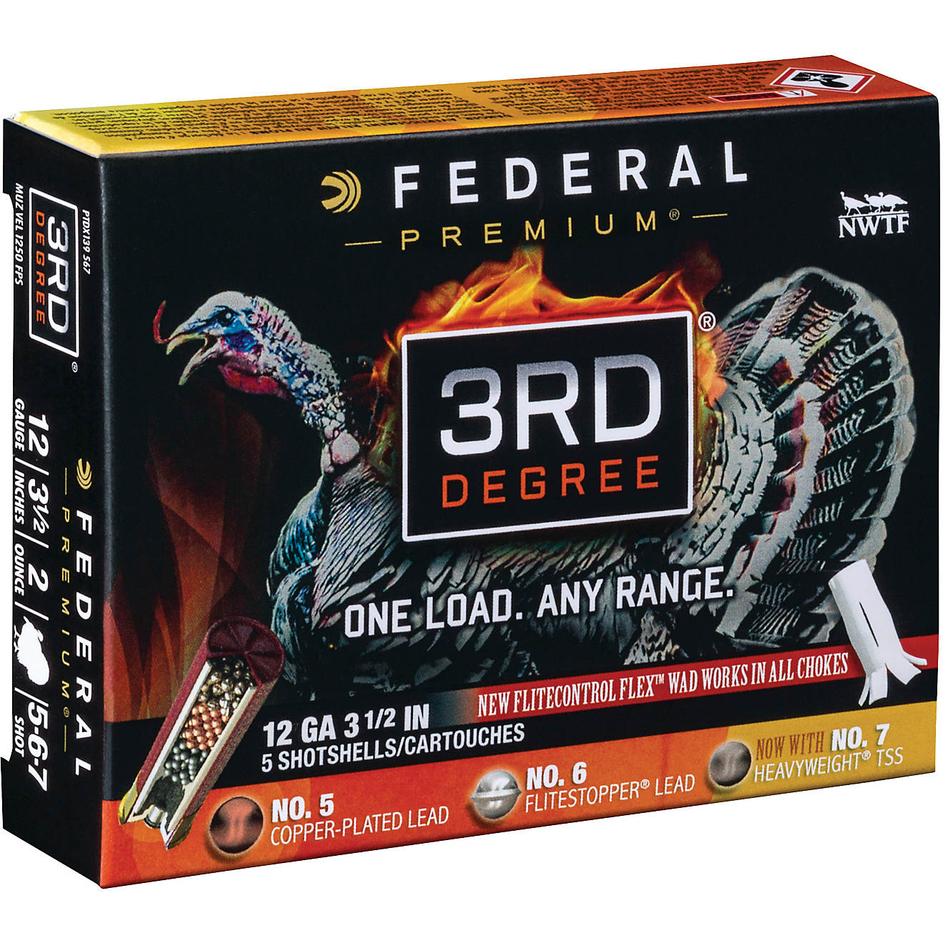 50rds of Federal Premium 3rd Degree 12 Gauge Shotshells