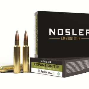 Nosler E-Tip Ammunition 33 Nosler 225 Grain E-Tip Lead-Free