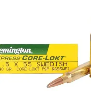 Remington Core-Lokt Ammunition 6.5x55mm Swedish Mauser 140 Grain Core-Lokt Pointed Soft Point