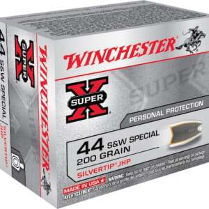 Winchester Super-X Ammunition 44 Special 200 Grain Silvertip Hollow Point 500 rounds