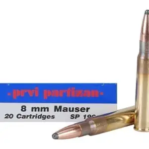 Prvi Partizan Ammunition 8x57mm JS Mauser (8mm Mauser) 196 Grain Soft Point