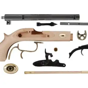 Traditions Trapper Muzzleloading Pistol Unassembled Kit 50 Caliber Percussion 1 in 20" Twist 9.75" Barrel in the White