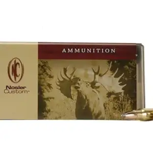 Nosler Custom Ammunition 338 Winchester Magnum 210 Grain Partition Spitzer