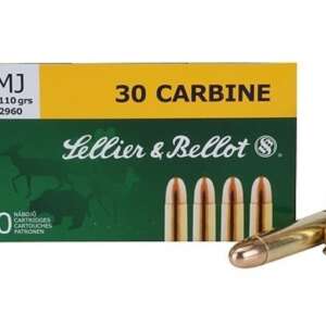 Sellier & Bellot Ammunition 30 Carbine 110 Grain Full Metal Jacket 500 rounds