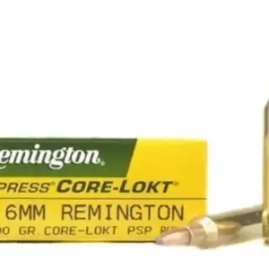 Remington Core-Lokt Ammunition 6mm Remington 100 Grain Pointed Soft Point