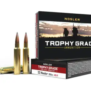 Nosler Trophy Grade Ammunition 33 Nosler 265 Grain AccuBond Long Range