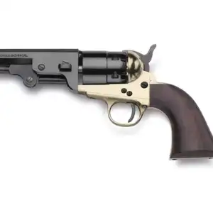 Pietta 1851 Navy Sheriff Black Powder Revolver 44 Caliber 5.5" Barrel Brass Frame Blue