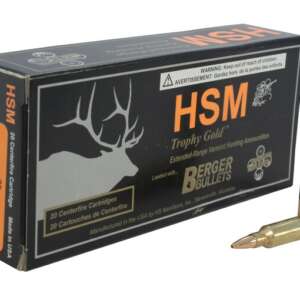 HSM Varmint Gold Ammunition 204 Ruger 40 Grain Berger Varmint Hollow Point Boat Tail