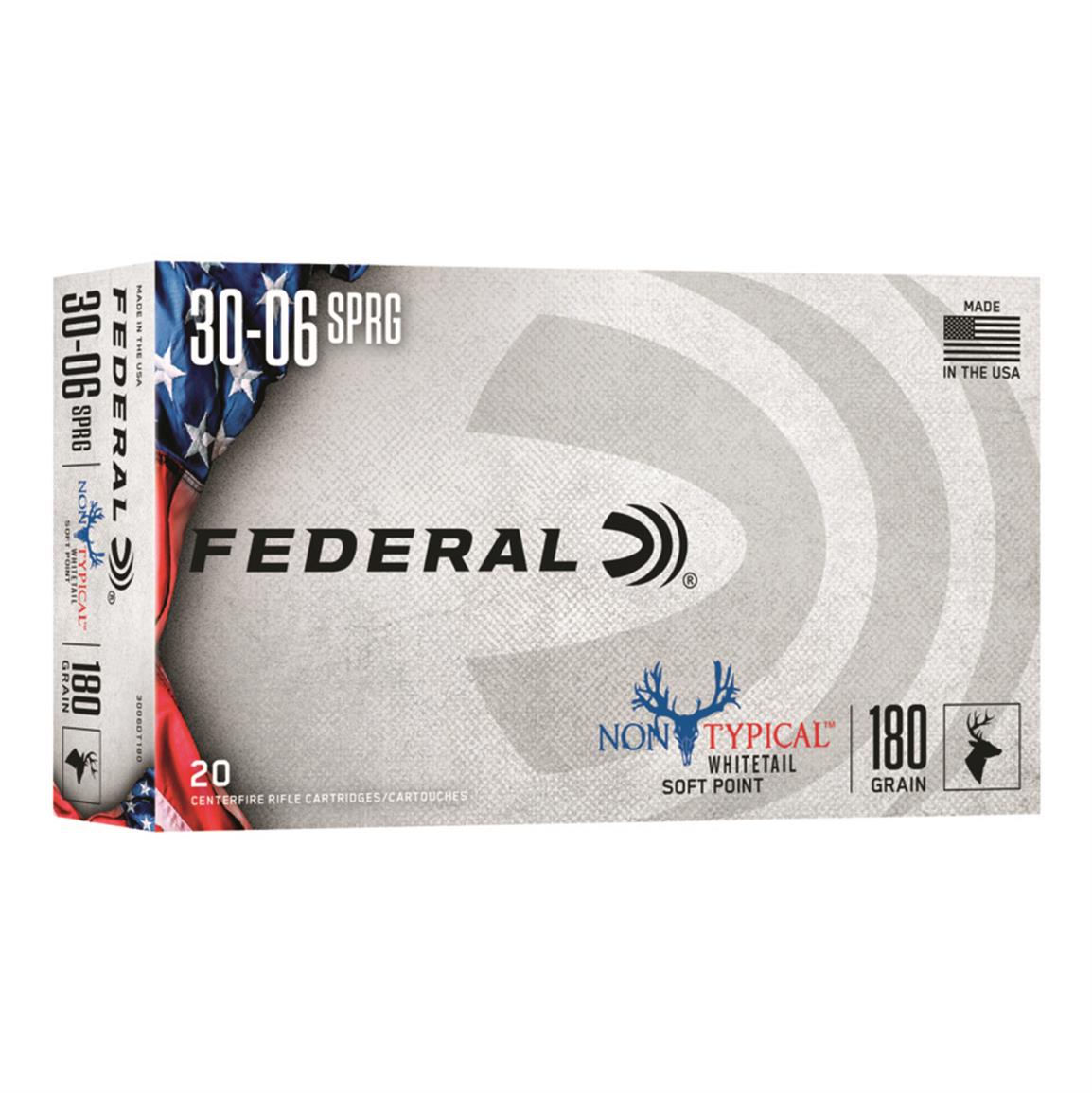 Federal Non-Typical, .30-06 Springfield, SP, 180 Grain