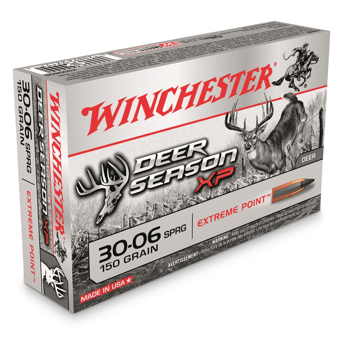 Winchester Deer Season XP 30-06 Springfield Polymer-Tipped Extreme Point 150 Grain