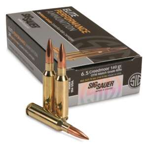 SIG SAUER Elite Match Grade, 6.5mm Creedmoor, Open Tip Match, 140 Grain