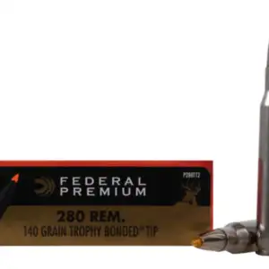Federal Premium Ammunition 280 Remington 140 Grain Trophy Bonded Tip
