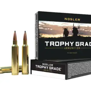 Nosler Trophy Grade Ammunition 338 Winchester Magnum 210 Grain Partition