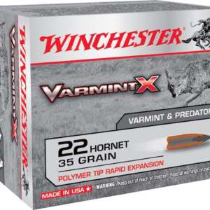 Winchester Varmint X Ammunition 22 Hornet 35 Grain Polymer Tip 500 rounds