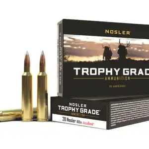 Nosler Trophy Grade Ammunition 28 Nosler 160 Grain AccuBond Spitzer
