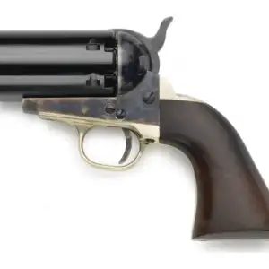 Pietta 1851 Navy Pepperbox Black Powder Revolver 36 Caliber Case Hardened Steel Frame