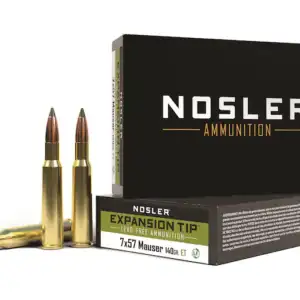 Nosler E-Tip Ammunition 7x57mm Mauser (7mm Mauser) 140 Grain E-Tip Lead-Free