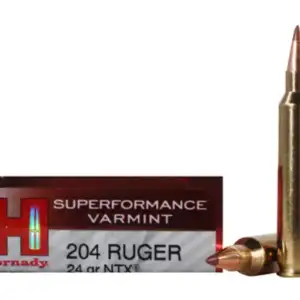 Hornady Superformance Varmint Ammunition 204 Ruger 24 Grain NTX Lead-Free