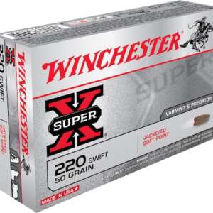 Winchester Super-X Ammunition 220 Swift 50 Grain Pointed Soft Point