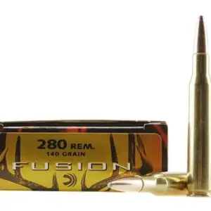 Federal Fusion Ammunition 280 Remington 140 Grain Bonded Spitzer Boat Tail