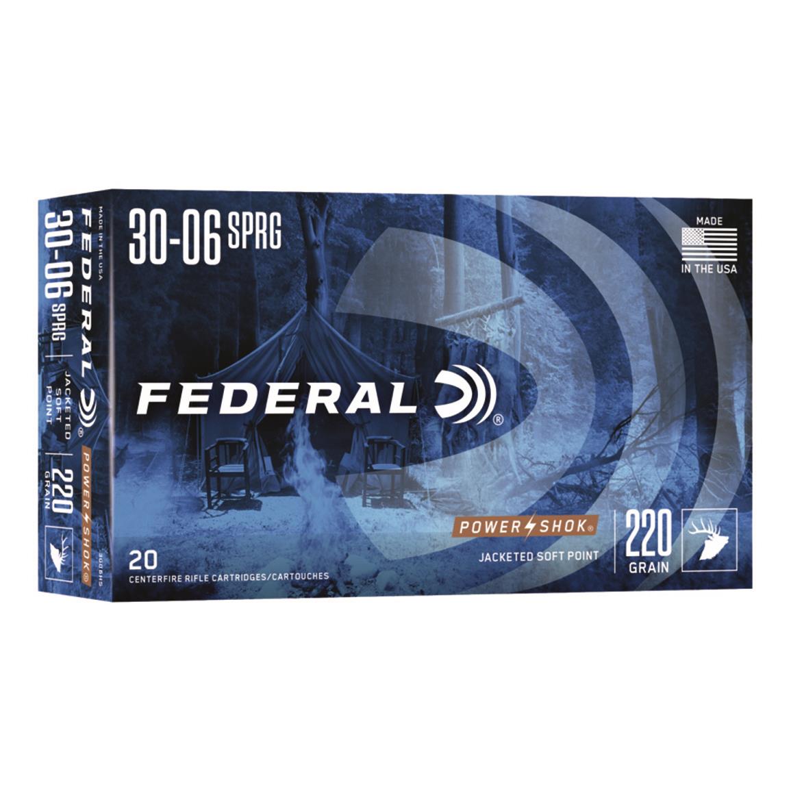 Federal Power-Shok 30-06 Springfield SHCSP 220 Grain