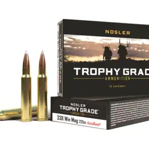 Nosler Trophy Grade Ammunition 338 Winchester Magnum 225 Grain AccuBond