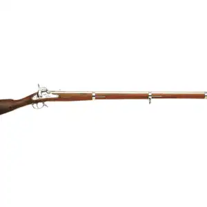 Armi Sport 1861 Springfield Muzzleloading Rifle 58 Caliber Percussion Walnut Stock 40" 1 in 48" Twist Barrel Silver