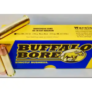 Buffalo Bore Dangerous Game Ammunition 45-70 Government 380 Grain Lehigh Mono-Metal Lead-Free