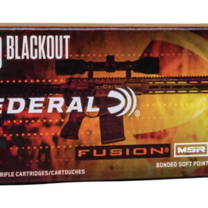 Federal Premium FUSION MSR .300 AAC Blackout 150 grain Fusion Soft Point Centerfire Rifle Ammunition 260rnd