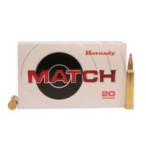 Hornady Match .300 Winchester Magnum 195 Grain Extremely Low Drag Match Centerfire Rifle Ammunition 300rnd