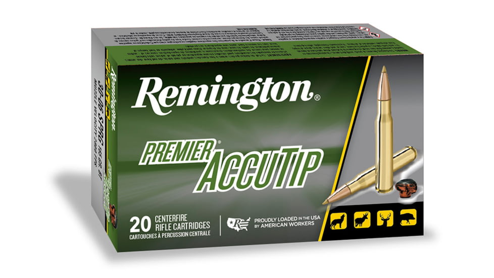 Remington Premier Accutip .243 Winchester 75 Grain AccuTip-V Boat Tail Centerfire Rifle Ammunition 200rnd