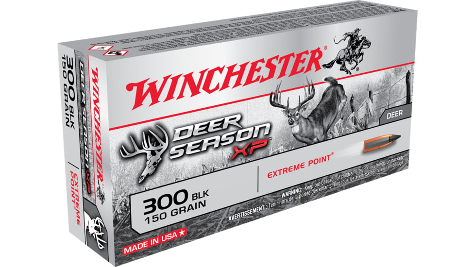 Winchester DEER SEASON XP .300 AAC Blackout 150 grain Extreme Point Polymer Tip Centerfire Rifle Ammunition 320rnd