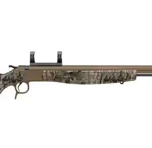 CVA Optima V2/LR Muzzleloading Rifle with Dead-On Scope Mount 50 Caliber 28" Nitride Cerakote Patriot Brown Barrel Synthetic Thumbhole Stock Realtree Timber