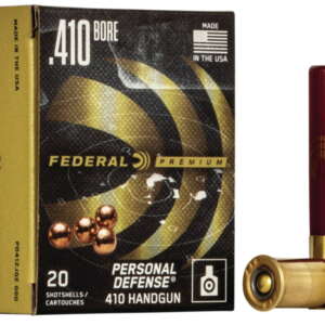 Federal Premium Personal Defense .410 bore 4 Pellet Lead Buckshot Pistol Ammunition 500 rounds