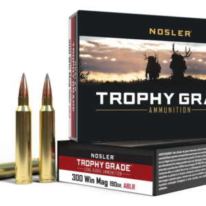 Nosler Trophy Grade .300 Winchester Magnum 190 Grain AccuBond Long Range Brass Cased Centerfire Rifle Ammunition 140rnd