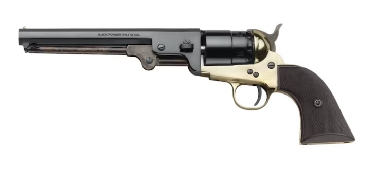 Pietta 1851 Griswold & Gunnison Black Powder Revolver 36 Caliber 7.5" Barrel Brass Frame Blue