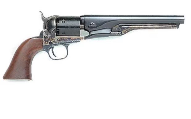 Uberti 1861 Navy Black Powder Revolver 36 Caliber 7.5" Barrel Steel Frame Blue