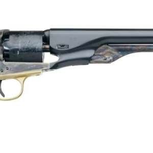 Uberti 1861 Navy Black Powder Revolver 36 Caliber 7.5" Brass Trigger Guard and Case Hardened Steel Frame Blue