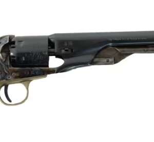 Traditions US Marshall Black Powder Revolver 36 Caliber 8" Blued Barrel Blued Frame PVC Grips Black