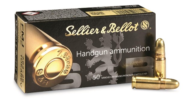 Sellier & Bellot 7.62x25 Tokarev FMJ 85 Grain, 500 Rounds