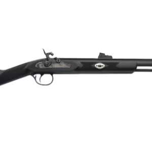 Traditions Deerhunter Muzzleloading Rifle 50 Caliber Percussion 24" Blued Barrel Synthetic Stock Black