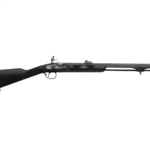 Traditions Deerhunter Muzzleloading Rifle Redi-Pak 50 Caliber Flint 24" Blued Barrel Synthetic Stock Black